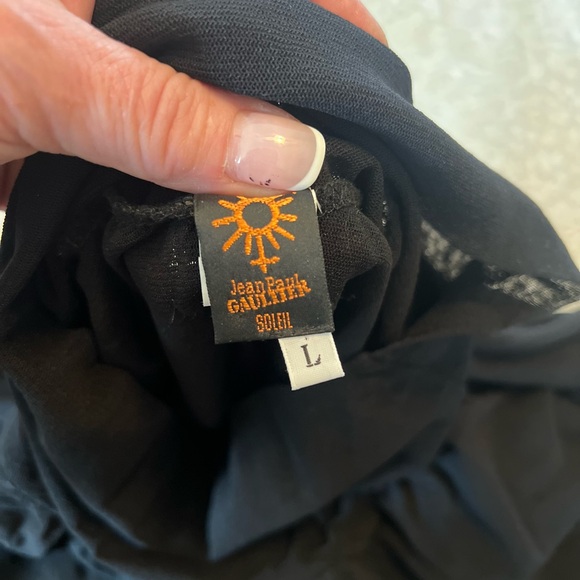 JEAN PAUL GAULTIER SOLEIL Size L Black Nylon - Picture 6 of 9